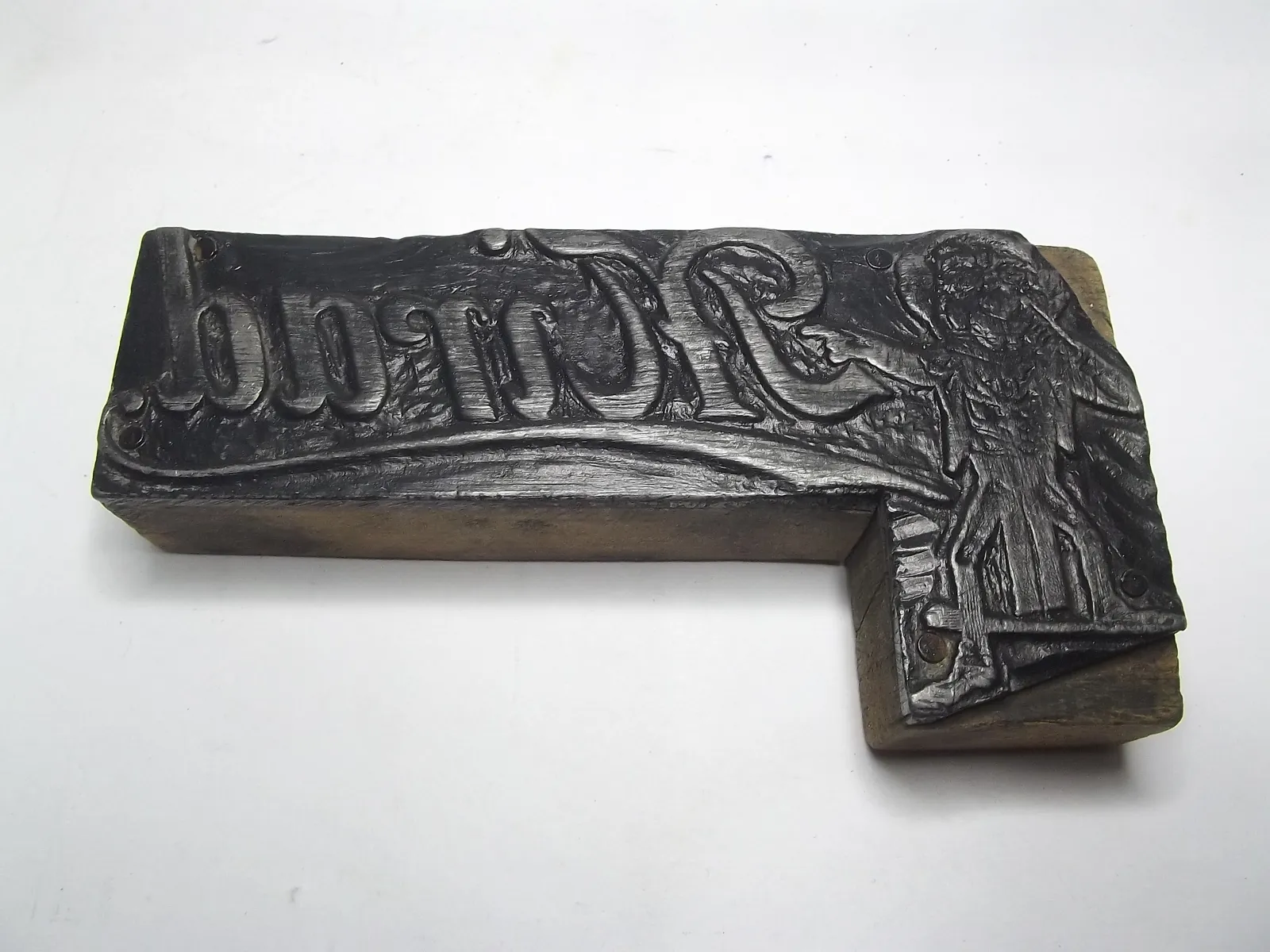 Grabado en plomo con base de madera, José Guadalupe Posada