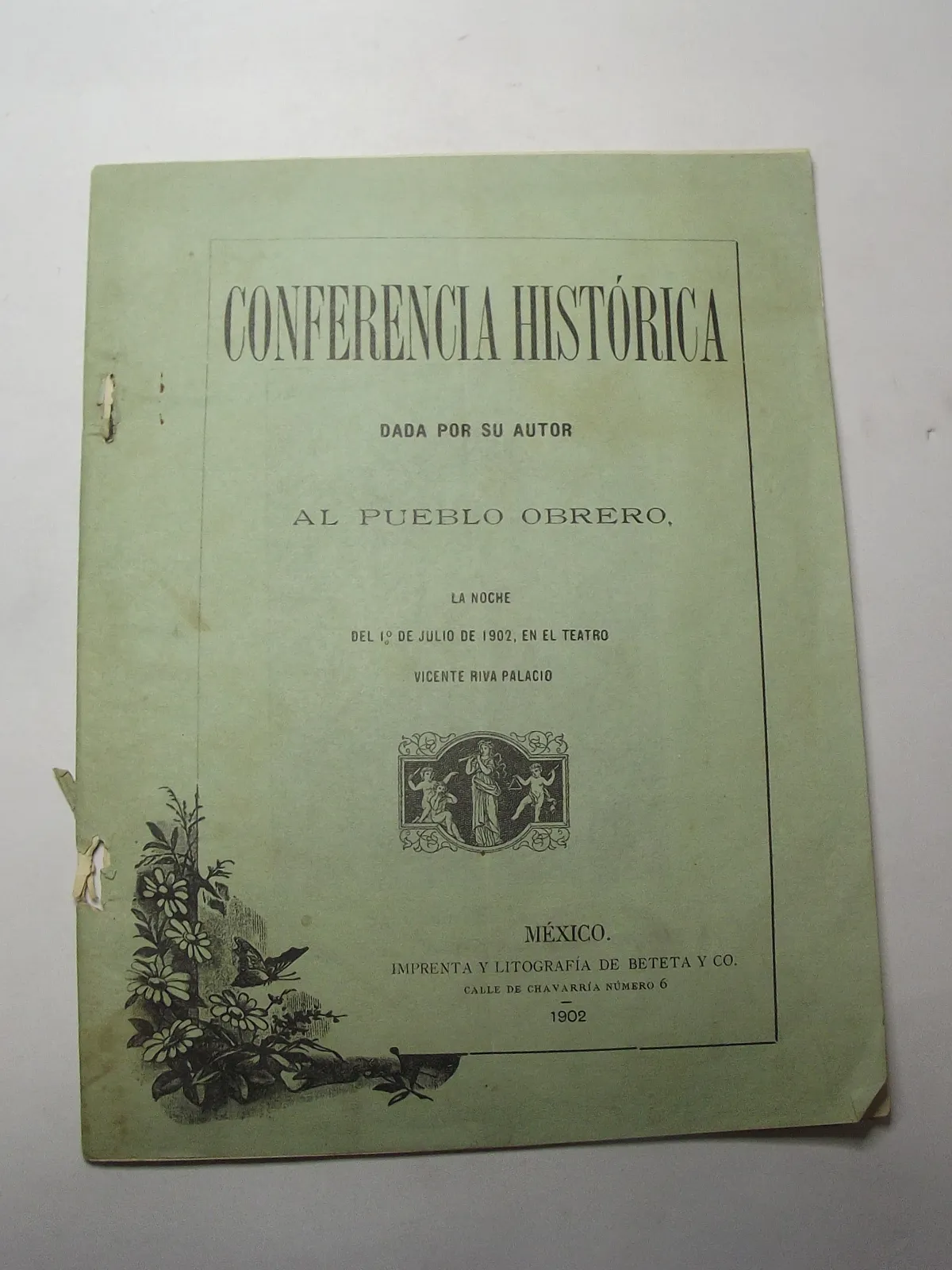 Programa de la Conferencia histórica, 1902