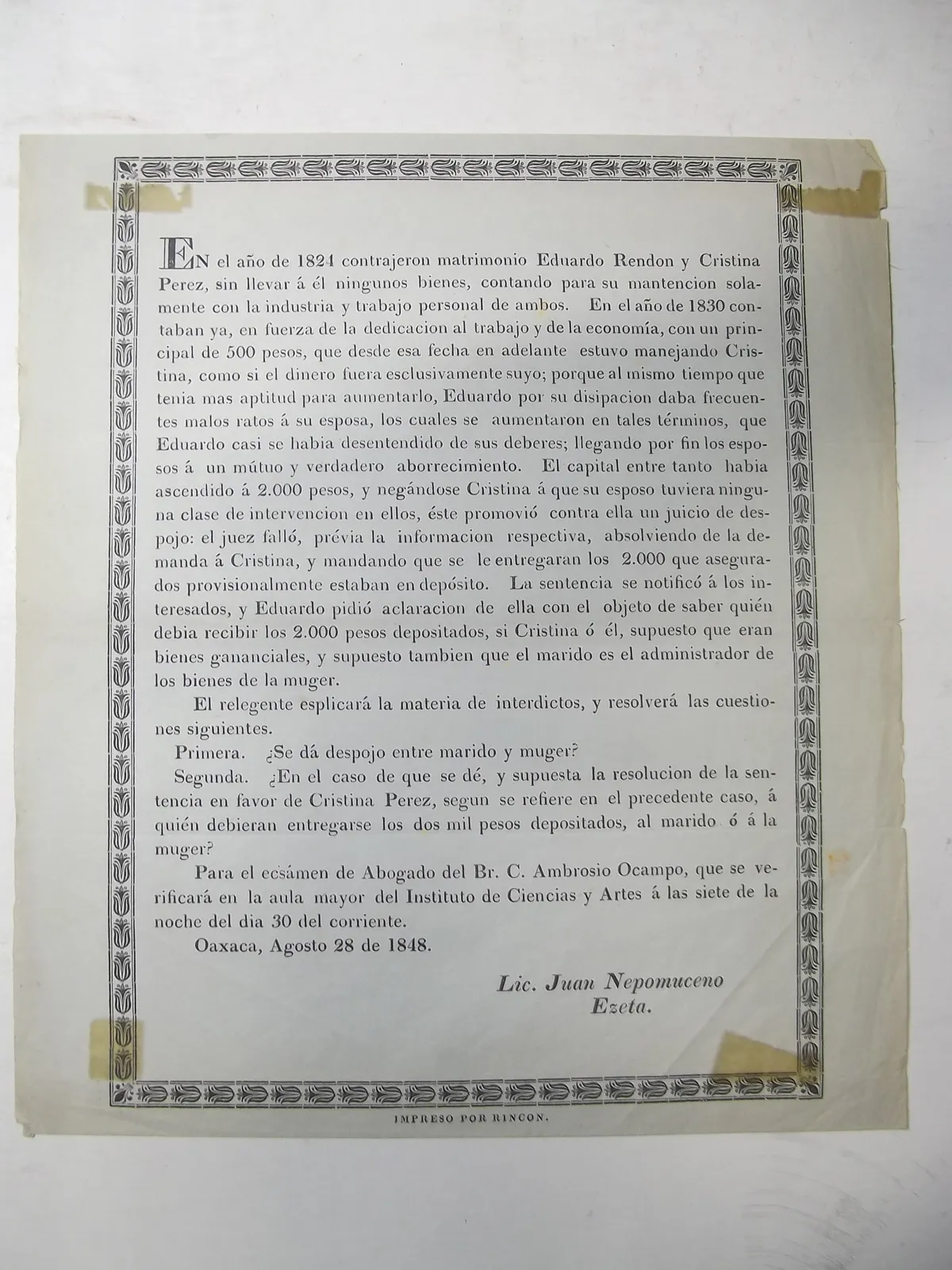 Impreso en papel