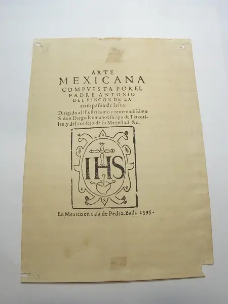 Portada del Arte mexicana de Antonio del Rincón