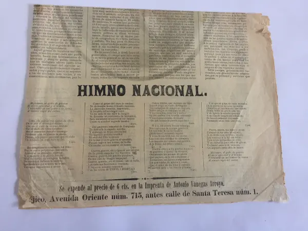 Gaceta de la imprenta de Antonio Vanegas Arroyo